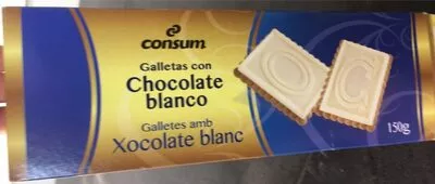 Galletas con chocolate blanco Consum 150 g, code 8414807539984