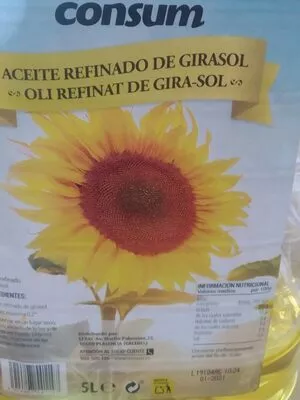 Aceite refinado de girasol Consum , code 8414807541147