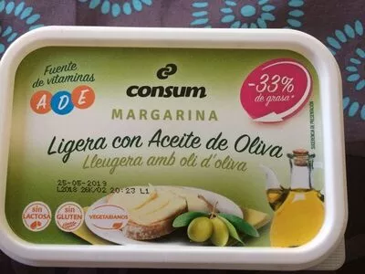 Margarina ligera con aceite de oliva Consum 250 g, code 8414807544124