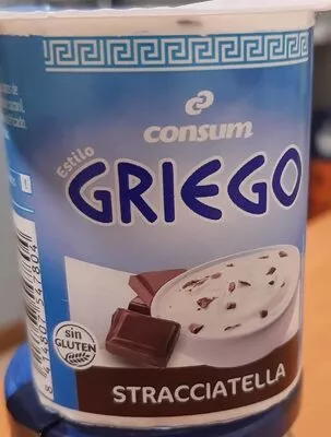 Yogur griego stracciatella Consum , code 8414807547804