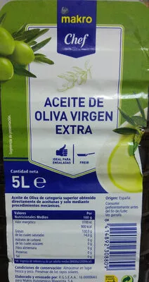 Aceite de oliva virgen Makro 5L, code 8414892308809