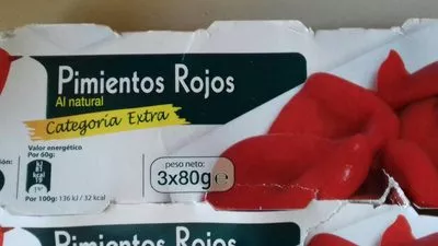 Pimientos Rojos Auchan , code 8414960009027