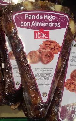 Pan de higo con almendras Itac 250 g, code 8420063200179