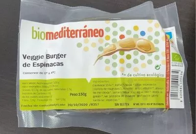 Veggie burger de espinacas  , code 8420681100134