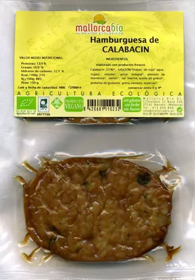 Hamburguesas vegetales Calabacín Mallorca Bio 150 g (2 x 75 g), code 8420681110232