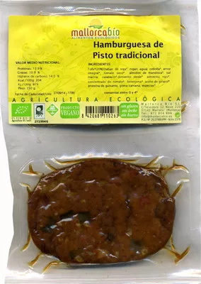 Hamburguesas vegetales Pisto Mallorca Bio 150 g (2 x 75 g), code 8420681110263