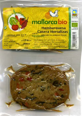 Hamburguesas vegetales Hortalizas Mallorca Bio 150 g (2 x 75 g), code 8420681500071