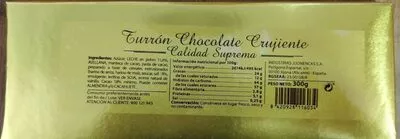 Turrón chocolate crujiente  300 g, code 8420928116034