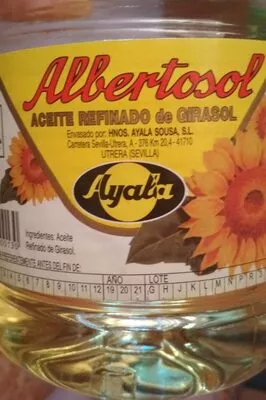 Aceite refinado de girasol ayala , code 8420947000130