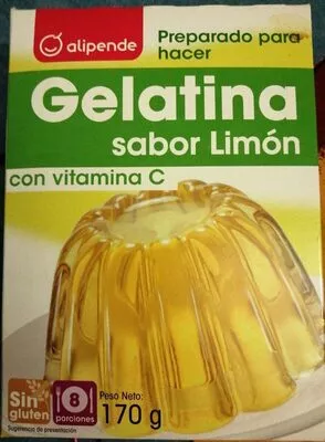 Gelatina sabor limón Alipende 170 g, code 8421691162143