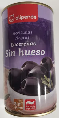 Aceitunas Negras sin hueso Alipende 350 g (neto), 150 g (escurrido), 370 ml, code 8421691712324