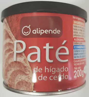 Paté de higado de cerdo Alipende 200 g, code 8421691714847