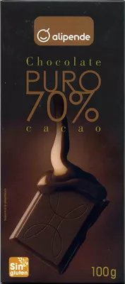 Chocolate puro 70% cacao Alipende 100 g, code 8421691838437