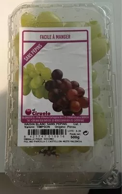 Raisin blanc sans pépins  , code 8421747010916