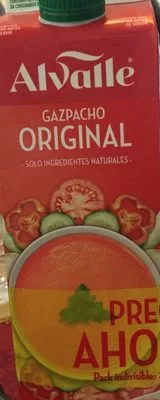 Gazpacho original sin gluten envase 1 l Alvalle 1 l, code 8422174010029