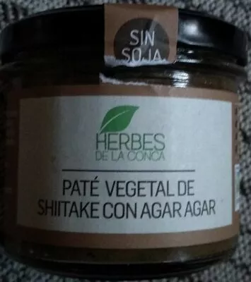 Paté vegetal de shiitake con Agar Agar Herbes de la Conca 110 g, code 8422222252333