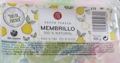 Membrillo artesano sin gluten envase 600 g Santa Teresa 600 g, code 8422237252601