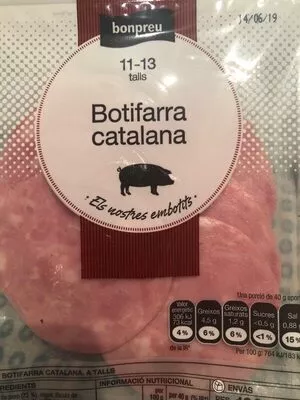 Botifarra catalana Bonpreu , code 8422410012251