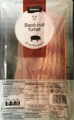 Bacó cuit fumat Bonpreu 150g, code 8422410461011