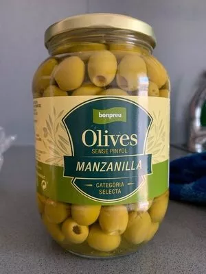 Olives sense pinyol manzanilla Bonpreu , code 8422410812103