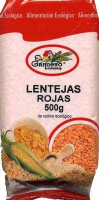 Lentejas rojas de cultivo ecológico El Granero Integral 500 g, code 8422584018288