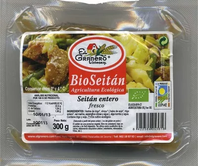 Seitan entero El Granero Integral 300 g, code 8422584053616