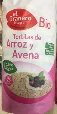 Tortitas Arroz Avena El Granero Integral 115g, code 8422584068351