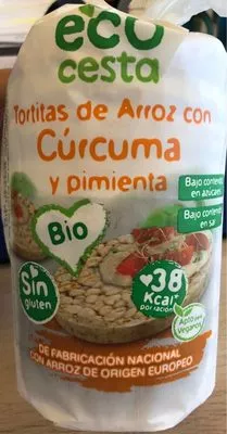 Tortitas de arroz con cúrcuma y pimienta ecocesta , code 8422584315615