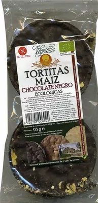 Tortitas de Maiz Chocolate negro Vegetalia 95 g (6 x 15,83 g), code 8422791006924