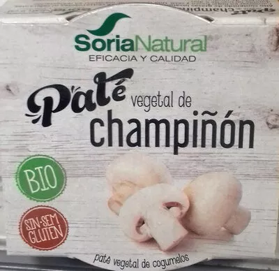 Paté vegetal de champiñón Soria Natural 100 g (2 x 50 g), code 8422947520359