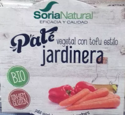 Paté vegetal con tofu estilo jardinera Soria Natural 100 g (2 x 50 g), code 8422947520373