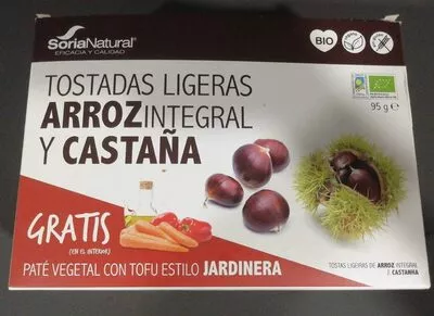 Tostadas ligeras arroz integral y castaña soria natural , code 8422947805418