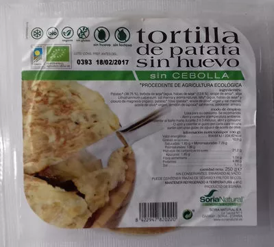 Tortilla de patatas Soria Natural 250 g, code 8422947820220