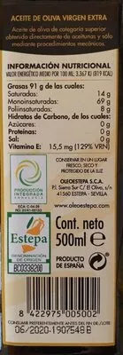 Aceite de oliva virgen extra oleoestepa , code 8422975005002