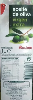 Aceite de oliva virgen extra Auchan , code 8422975915004