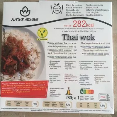 Wok de legume thaiavec riz Naturhouse , code 8423263022275