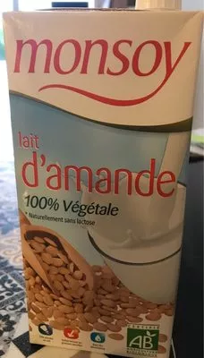 Lait d'amande Monsoy , code 8423352200300