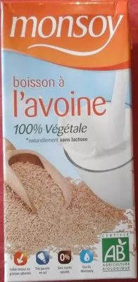 Boisson à l'Avoine Monsoy 1 L, code 8423352204322