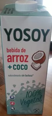 Yosoy Bebida de Arroz + coco Liquats Vegetals SA , code 8423752108213