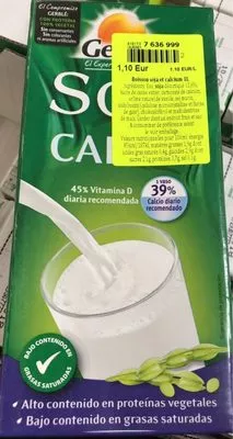 Soja calcium Gerblé , code 8424259803205