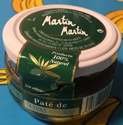 Paté de olivas negras  , code 8424626020426