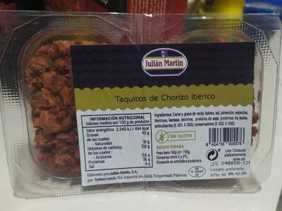 Taquitos de chorizo ibérico julian martin , code 8424736905576