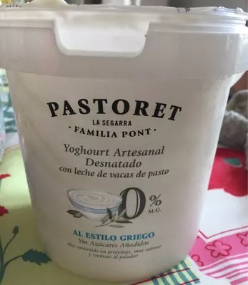 Yogur artesanal desnatado Pastoret , code 8424790100092