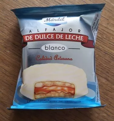 Alfajor de dulce de leche blanco mardel , code 8425206001644