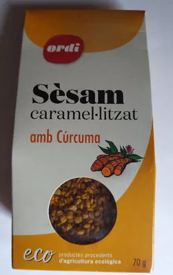 Sèsam caramel·litzat amb Cúrcuma ordi 70g, code 8425402016398