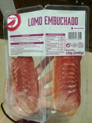 Lomo embuchado Auchan 2 x 60 g, code 8425545173019