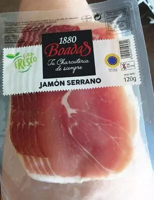 Jamón Serrano boadas 120 g, code 8425545195899