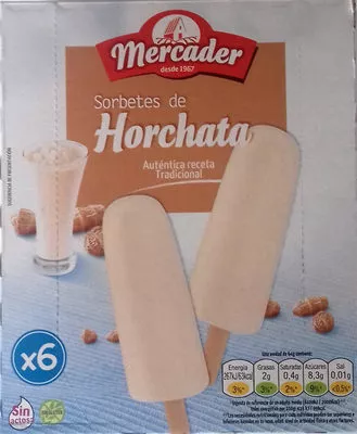 Sorbetes de Horchata Mercader 390 ml (6 x 65 ml), code 8425991411055