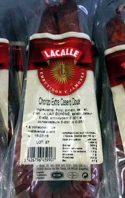 Chorizo Extra Casero Doux Lacalle 330 g, code 8426796459907