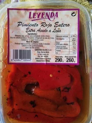 Pimiento rojo entero Leyenda , code 8426847100444